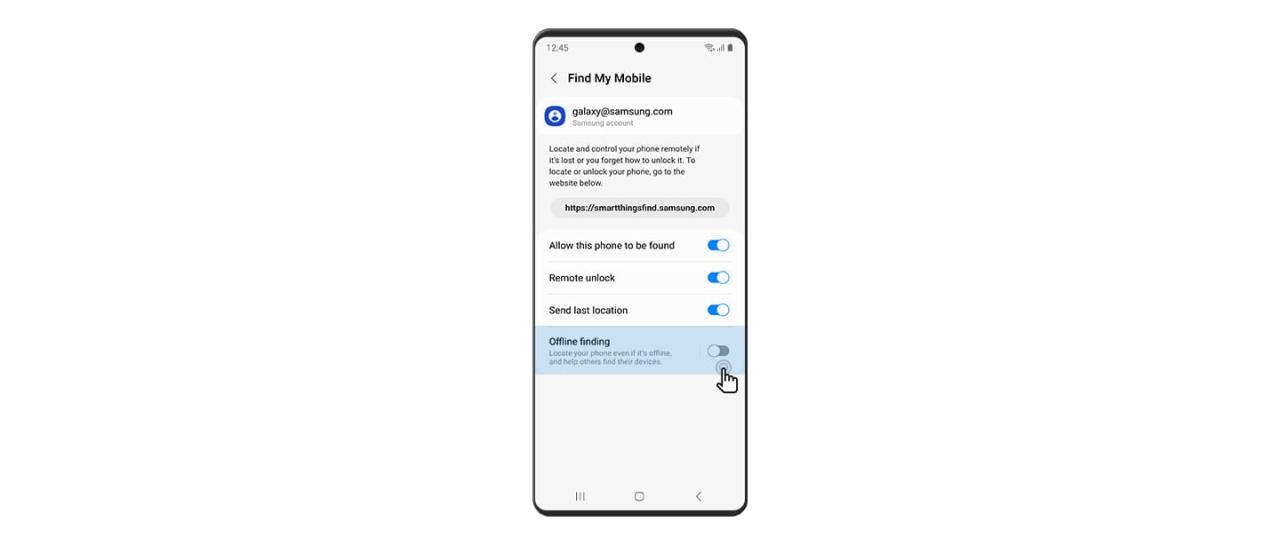 Smart thing find samsung